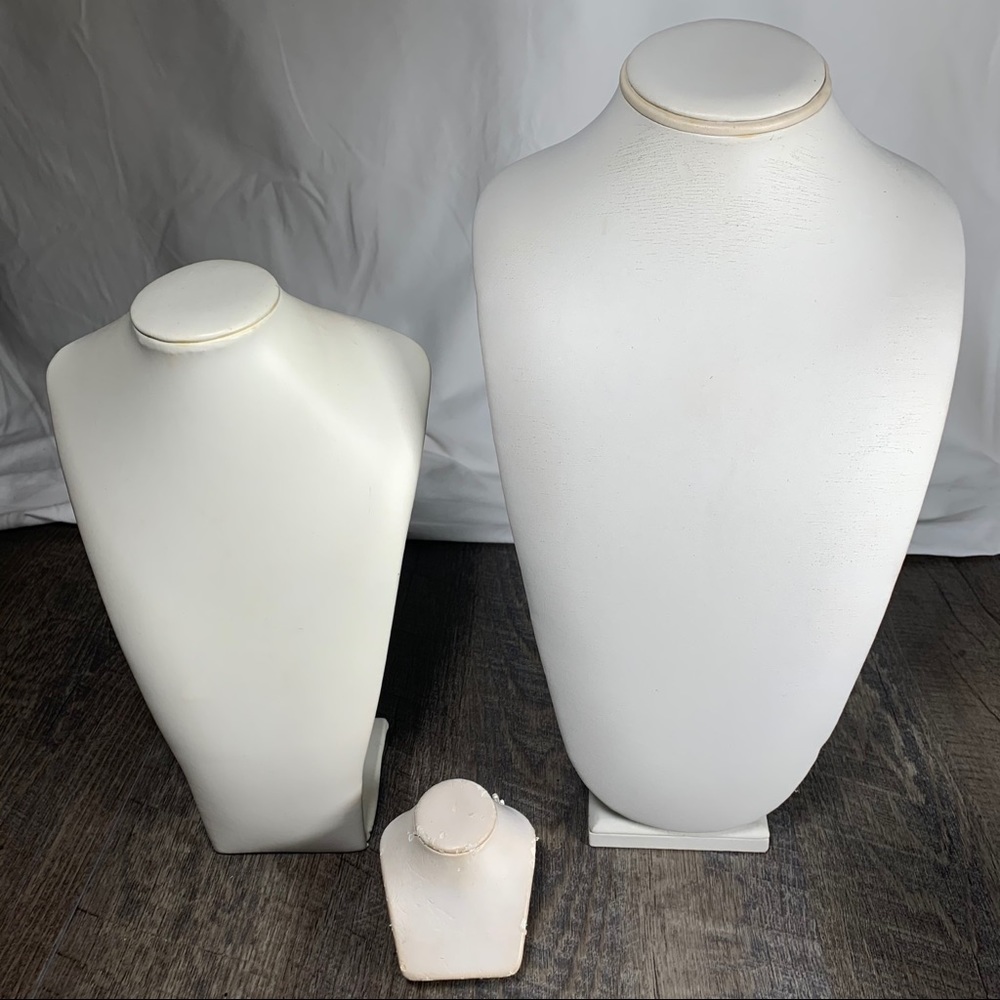 Lot of 14 jewelry display stands bust risers trees - Picture 6 of 12